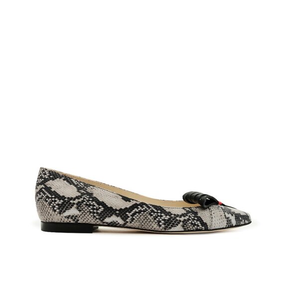 Lady O Faux Snakeskin Ballet Flat - Picture 1 of 3